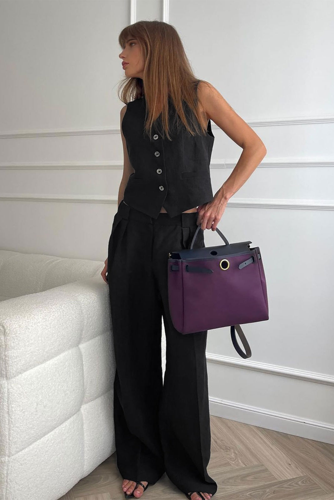 Salma | Zestaw spodni z bawełny i lnu