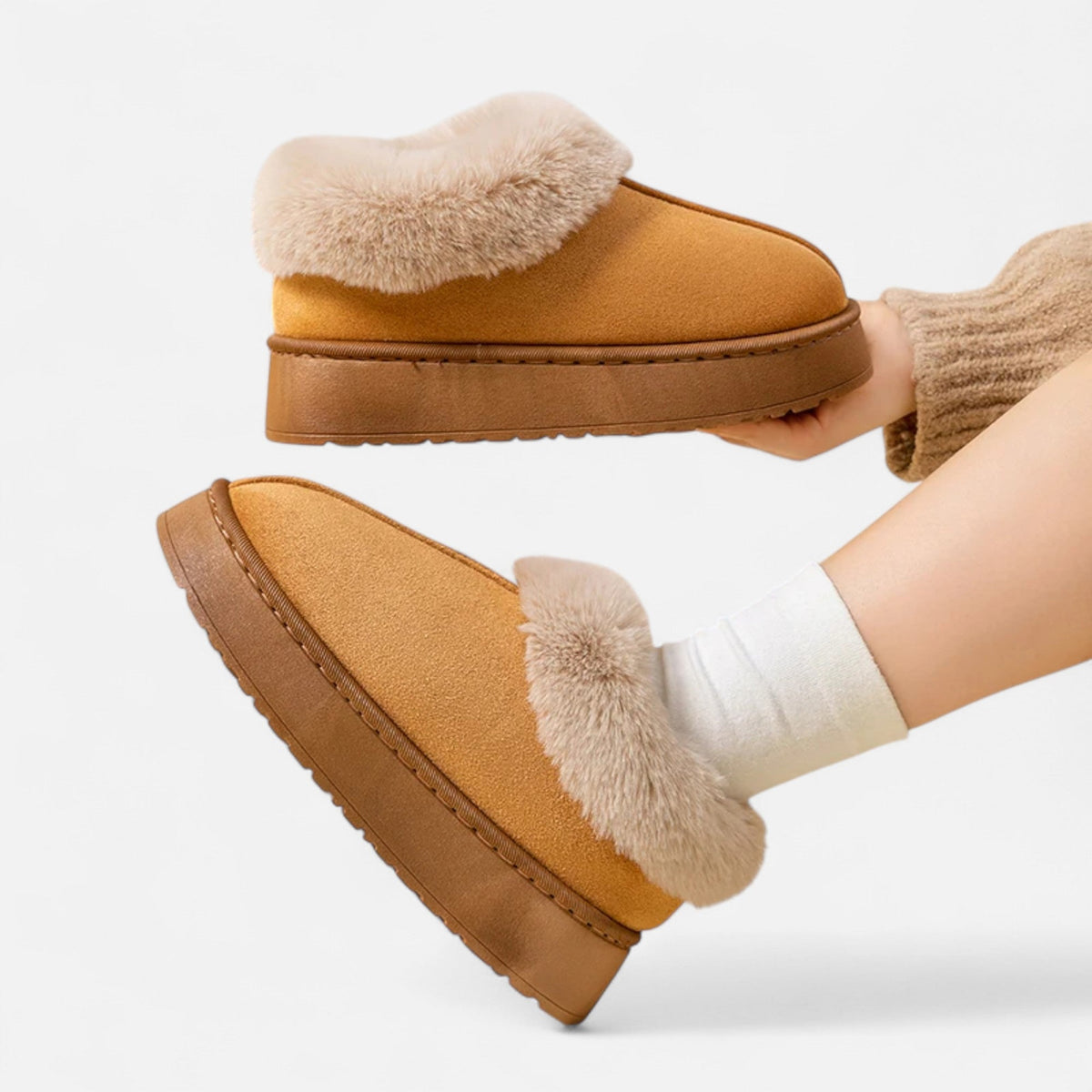 Roselains | Women’s Faux Fur Winter Slippers