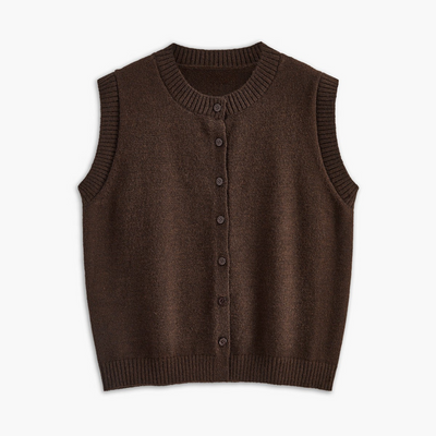 Nylah | Casual Kamizelka Sweter Z Guzikami