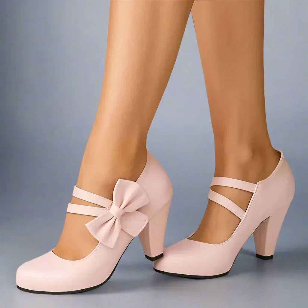BELLA BOW HEELS