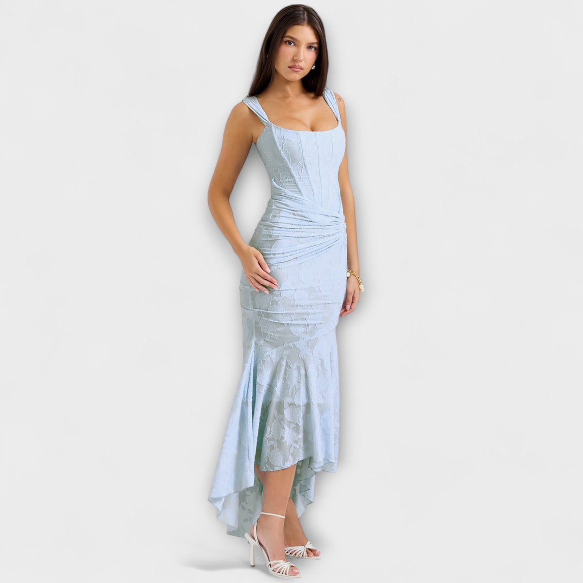Renske - Long Dress with Elegant and Refined Corset