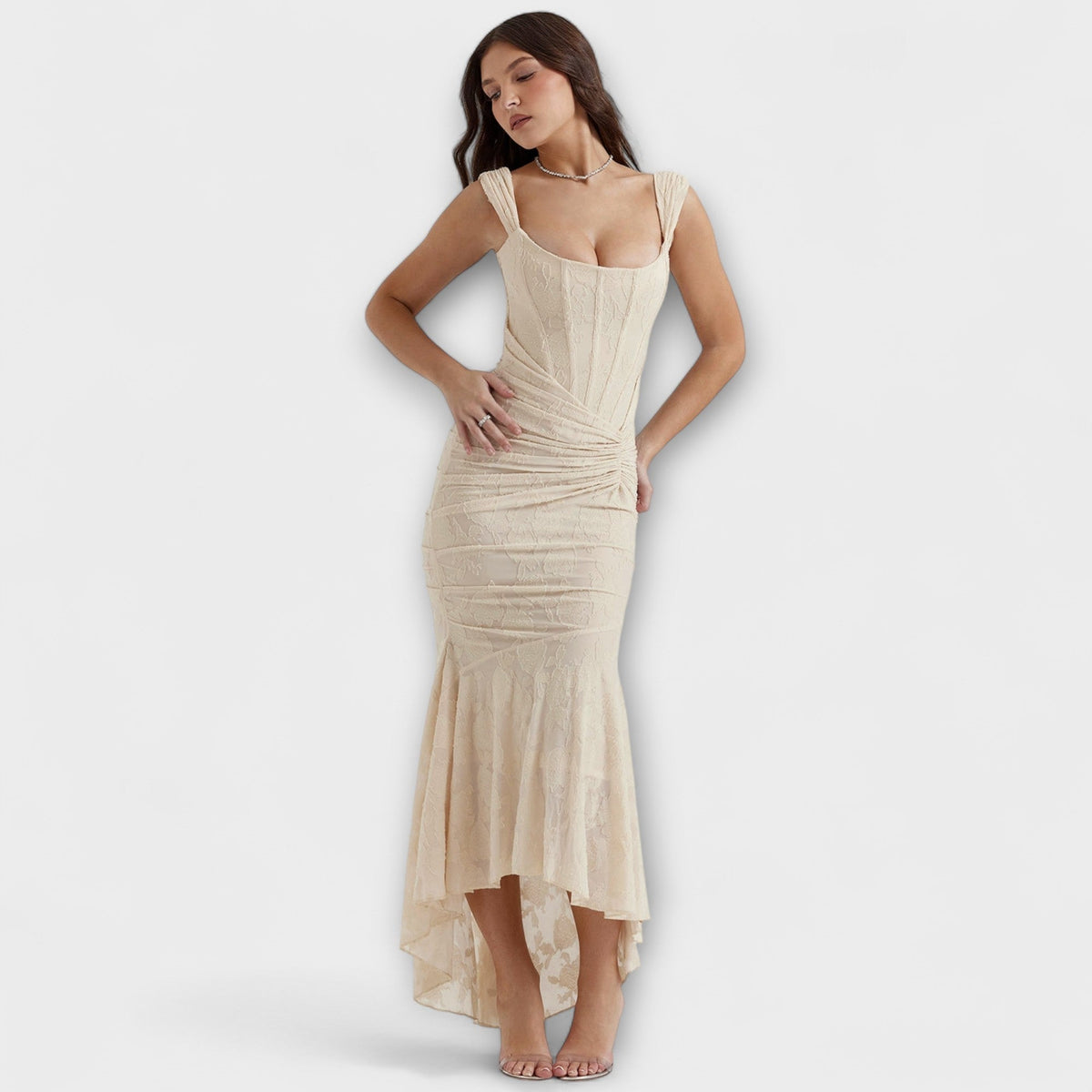 Renske - Long Dress with Elegant and Refined Corset