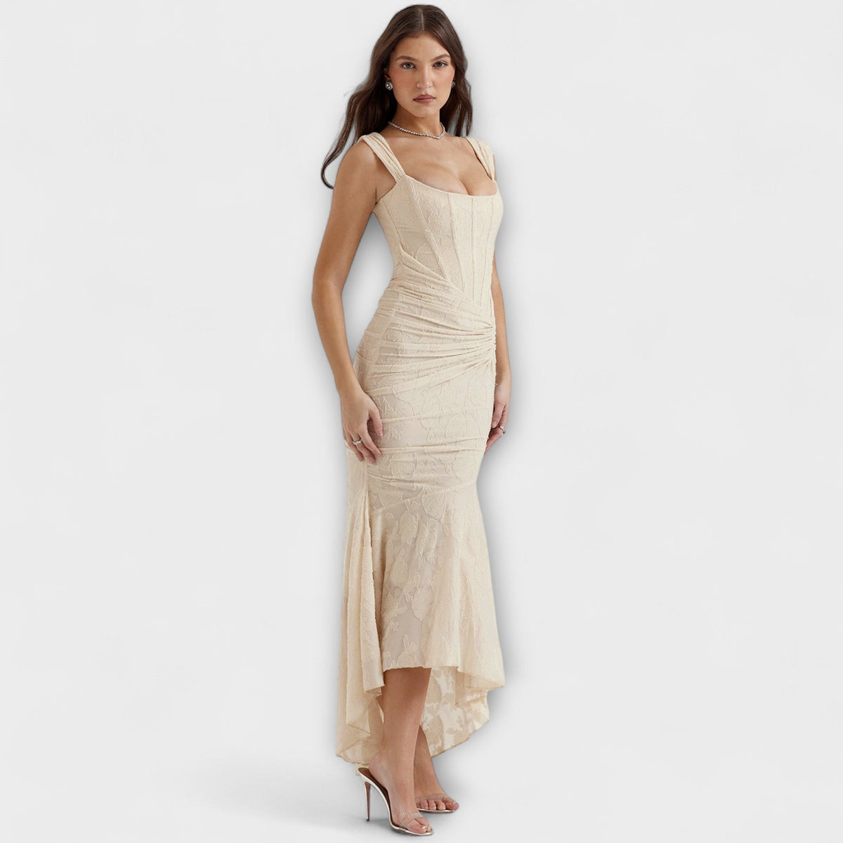 Renske - Long Dress with Elegant and Refined Corset