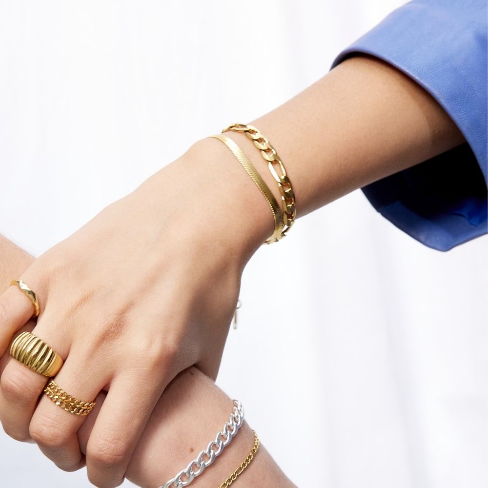 Gigi Bransoletka – 18K Złocona, 7 mm