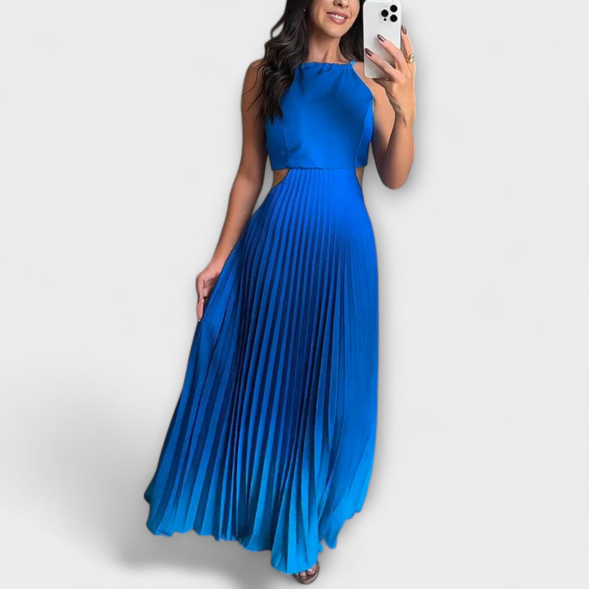 Haven - Stylish Backless Tie-Dye Maxi Dress