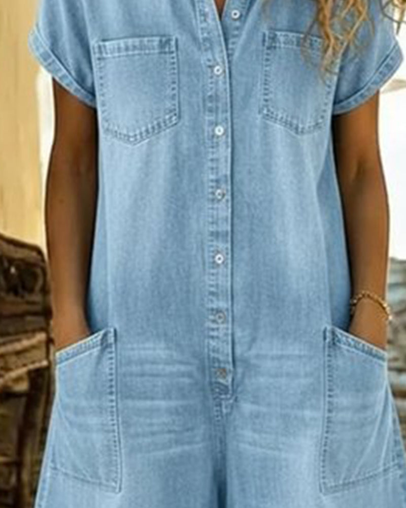 Briar | Short Sleeve Playsuit Dress