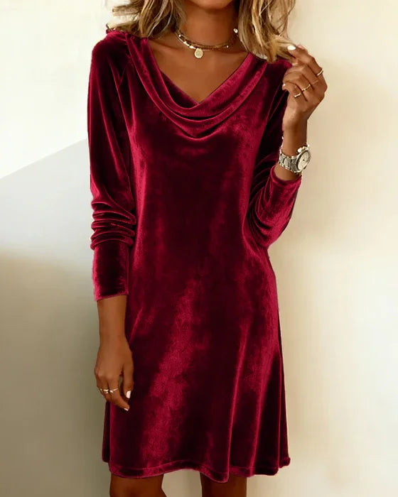 Lunori™ | Frosina Velvet Dress