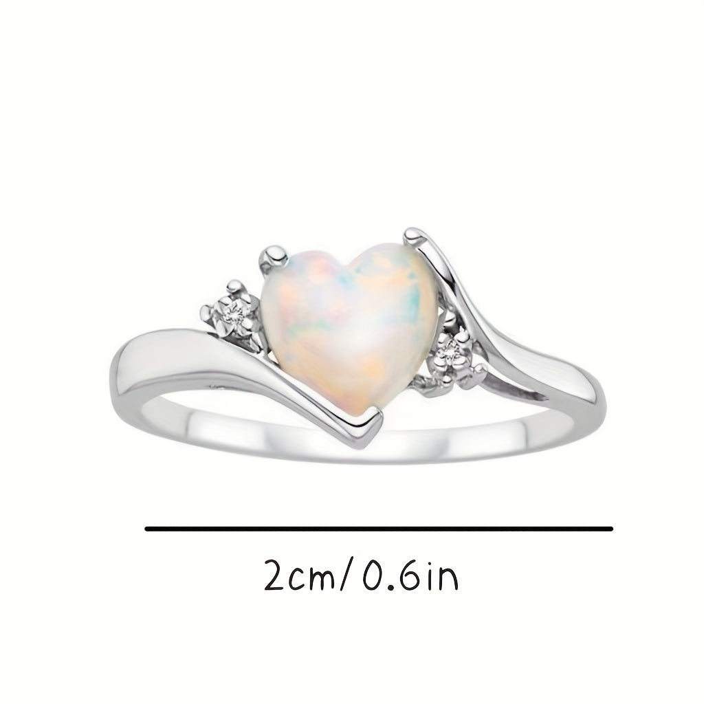 Estelle - Pierścionek z kamieniem księżycowym