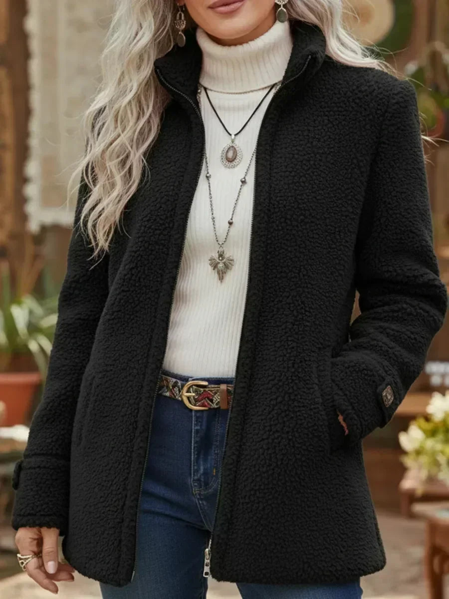 Judith | Comfortable Stand-Collar Full-Zip Jacket