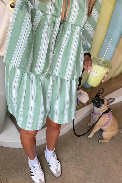 Grażyna | Letni komplet w paski