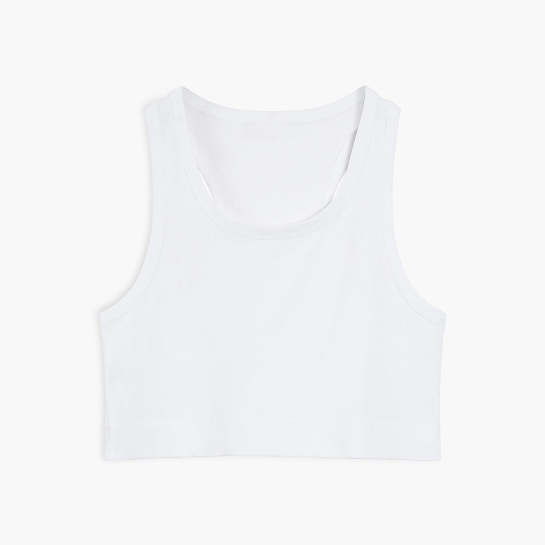 Elanore | Krótki top na ramiączkach z mieszanki bawełny