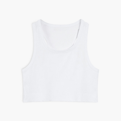 Elanore | Krótki top na ramiączkach z mieszanki bawełny