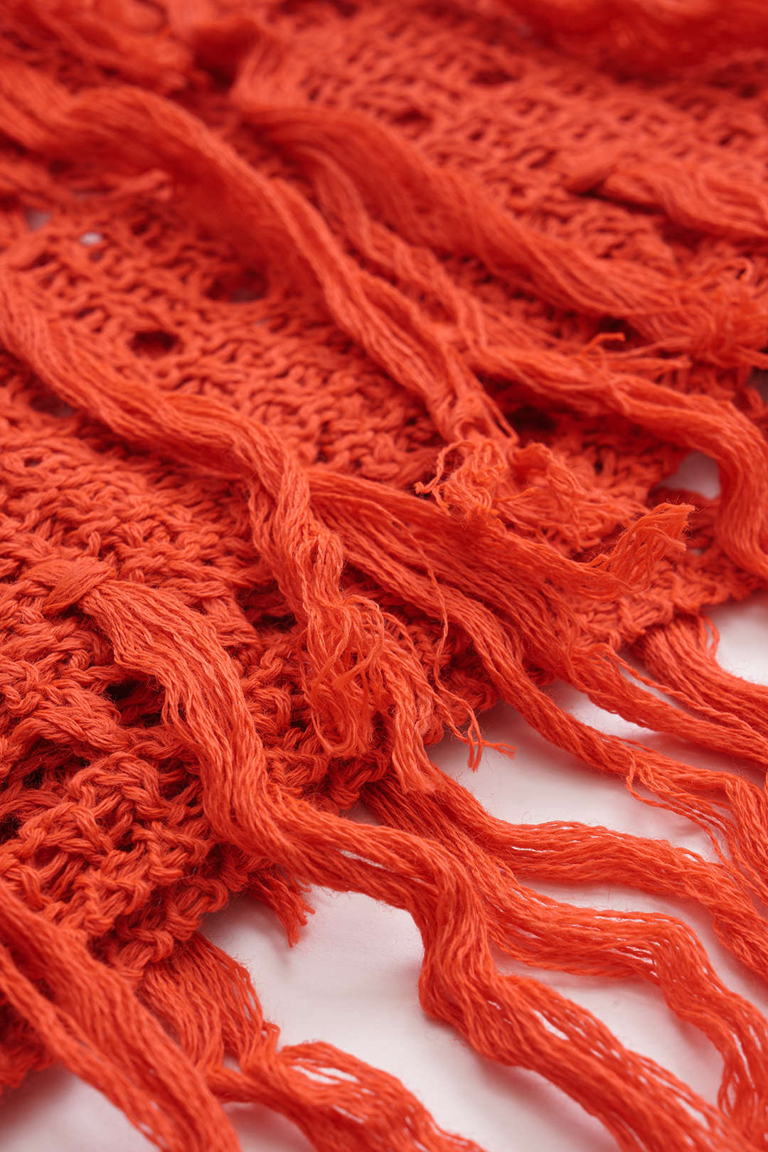 Zestaw spódnicy z dzianiny w dużych rozmiarach z frędzlami i wycięciami