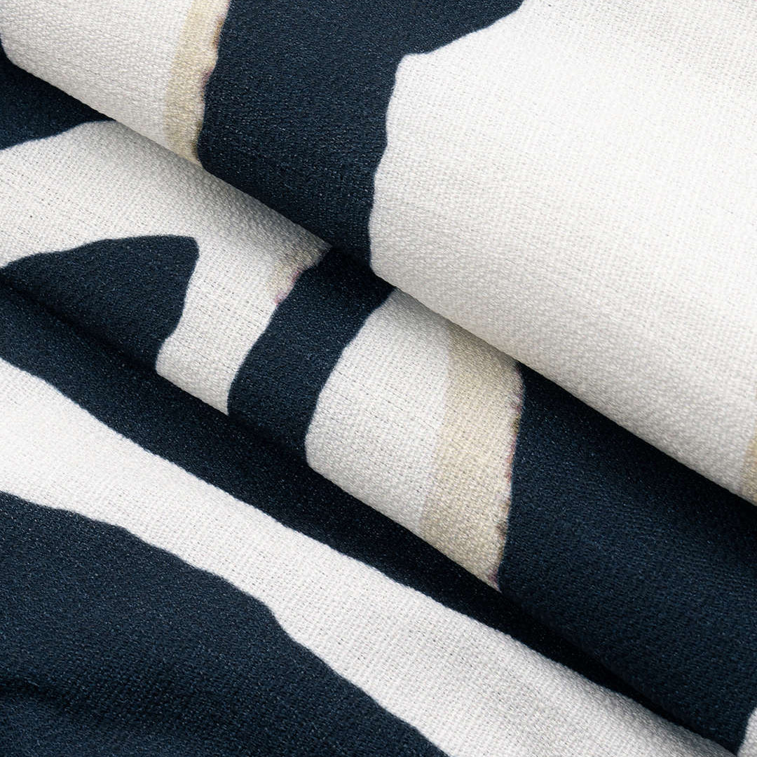 Elindra | Kontrastowy wzór w paski, bez pleców, z guzikiem, na szyję