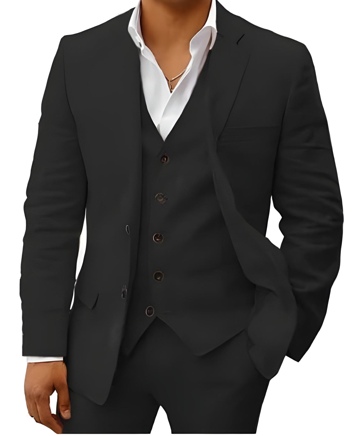 Men's Linen Suit | 3-Piece | Classic & Breathable | Wedding & Summer Look