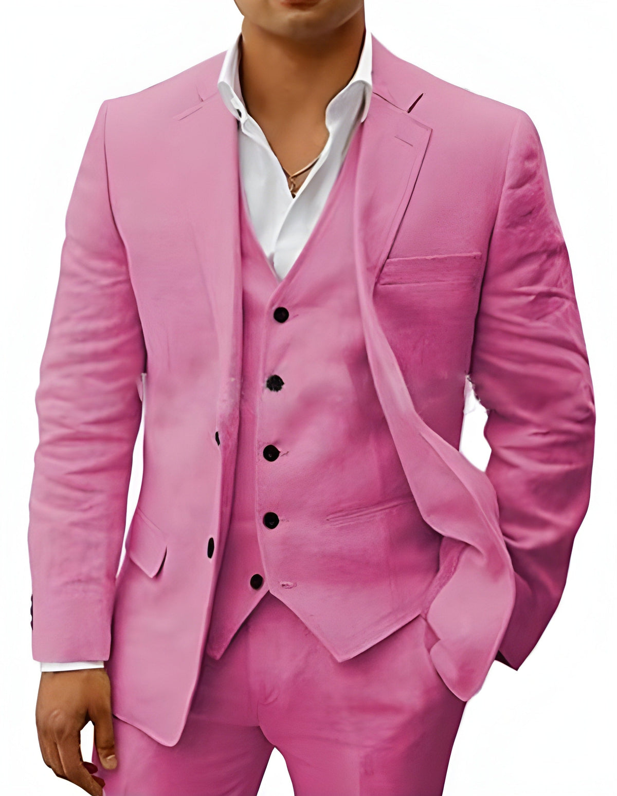 Men's Linen Suit | 3-Piece | Classic & Breathable | Wedding & Summer Look