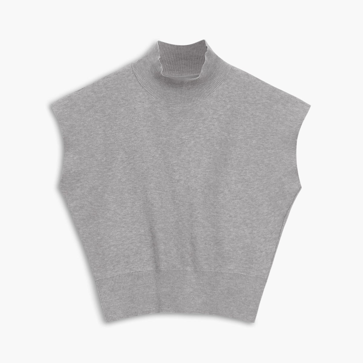 Tania | Sweter kamizelka w jednolitym kolorze