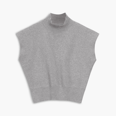 Tania | Sweter kamizelka w jednolitym kolorze