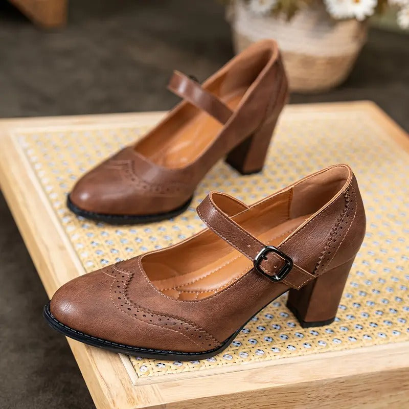 Riva | Chic Buckle-Detail Heels