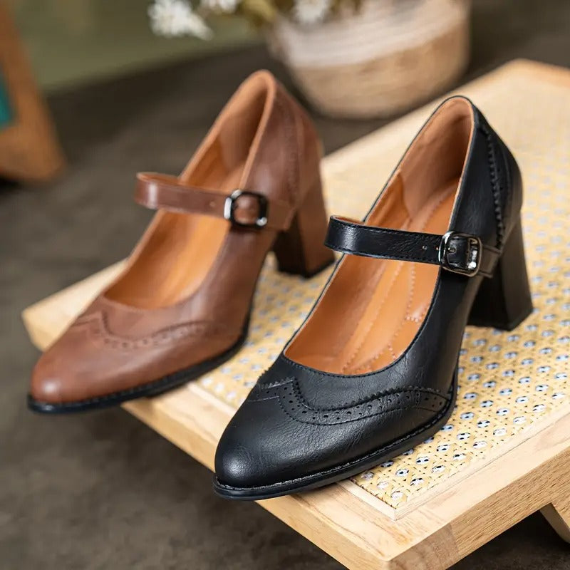 Riva | Chic Buckle-Detail Heels