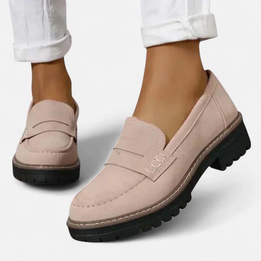 MOREAU LYON | URBAN SUEDE SLIP-ON LOAFERS FOR WOMEN