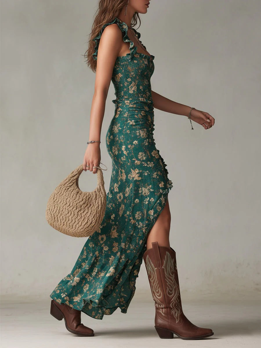 Shayne | Boho-retro maxi dress