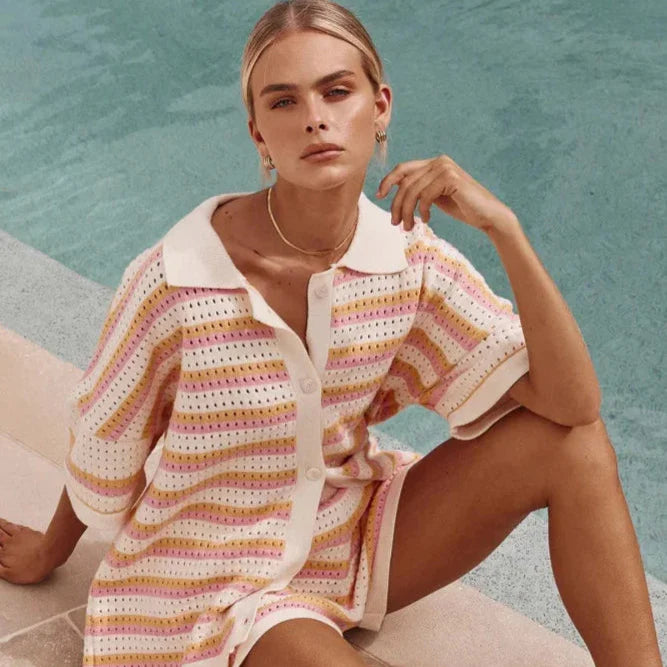 Nyomi |  Wielokolorowy zestaw dzianinowy