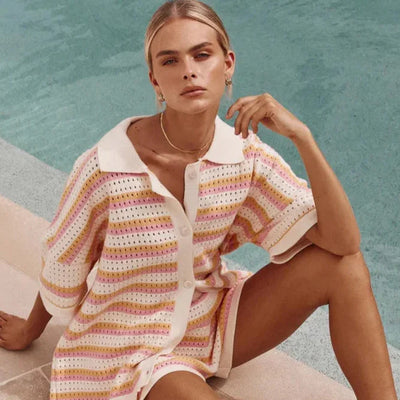 Nyomi |  Wielokolorowy zestaw dzianinowy