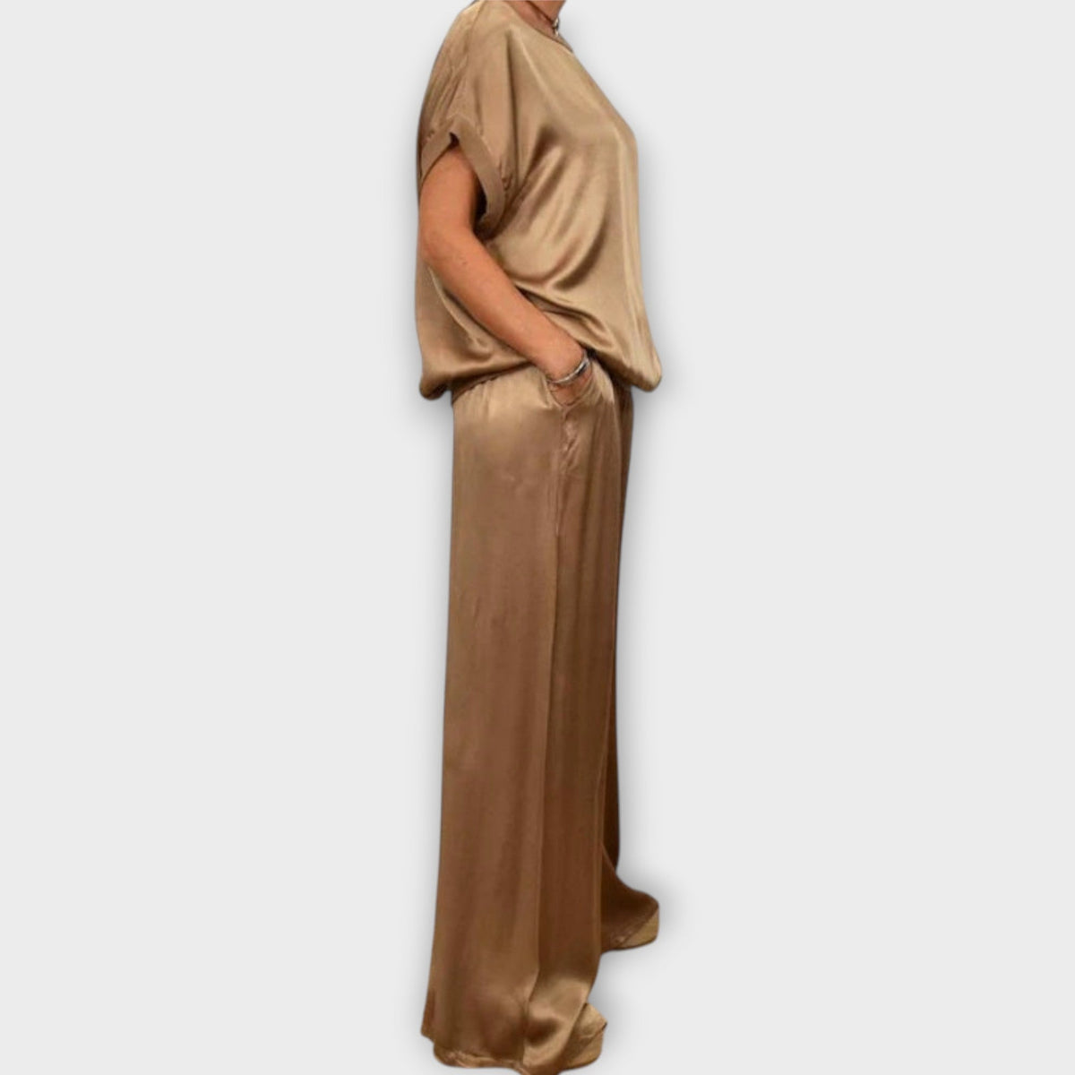 Luxury Satin Two-Piece Set