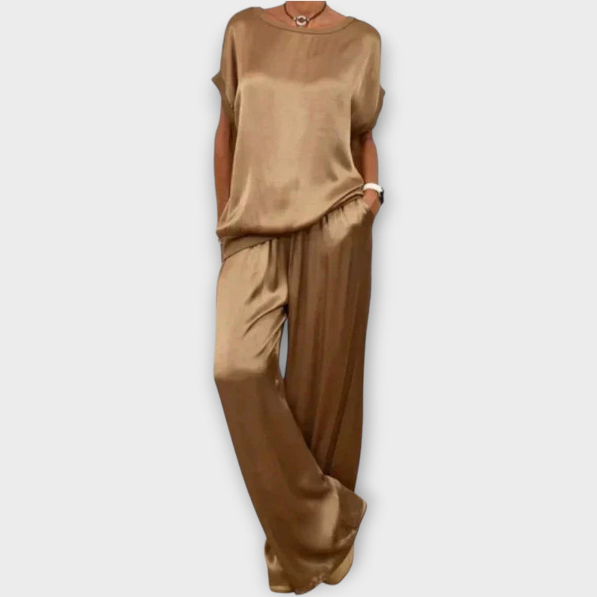 Luxury Satin Two-Piece Set