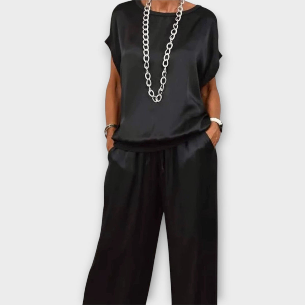 Luxury Satin Two-Piece Set
