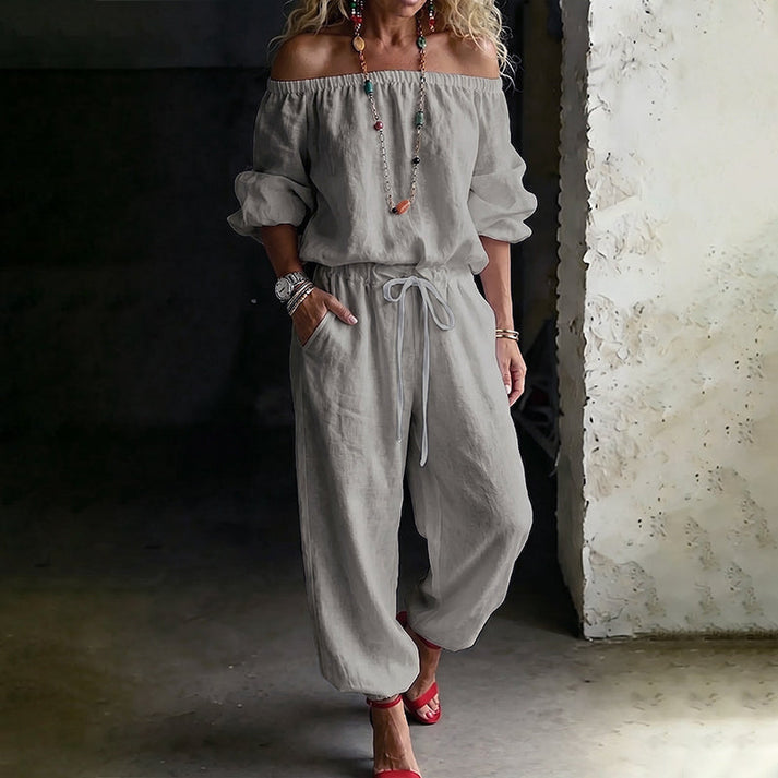 Gunay - Elegant Off-Shoulder Jumpsuit