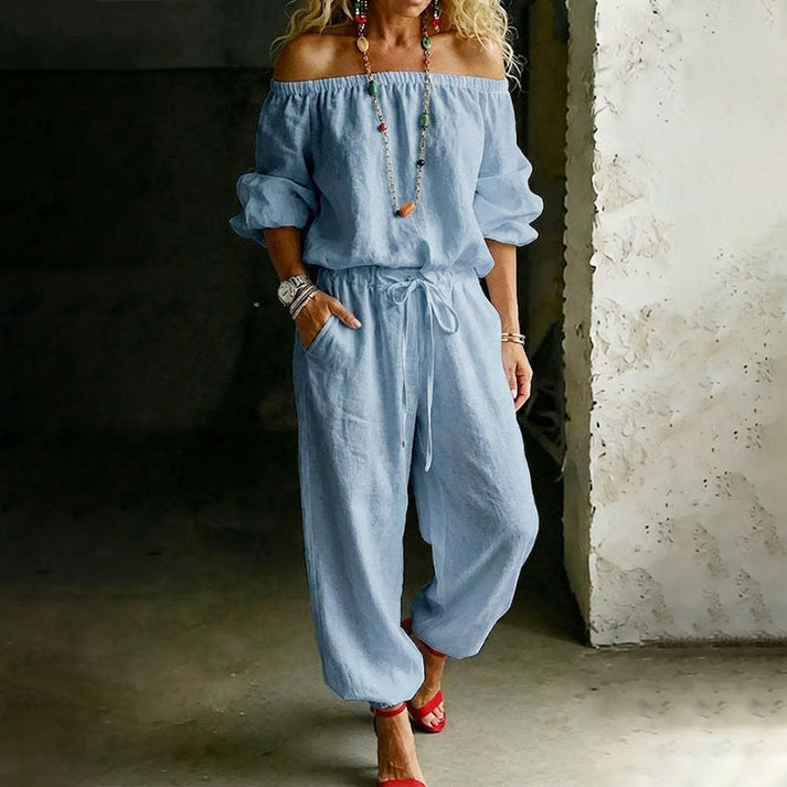 Gunay - Elegant Off-Shoulder Jumpsuit