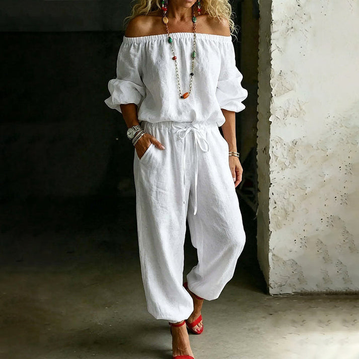 Gunay - Elegant Off-Shoulder Jumpsuit