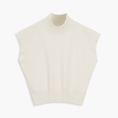 Tania | Sweter kamizelka w jednolitym kolorze