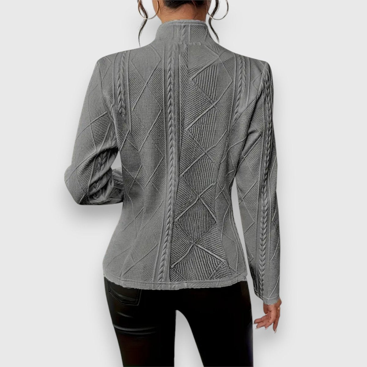 Loretta | Textured Button-Up Cardigan