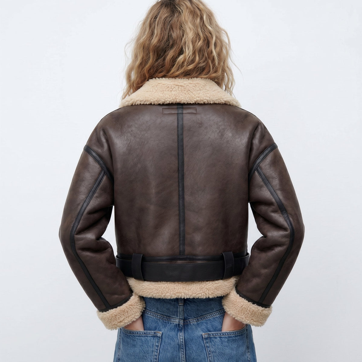 Verena | Short Aviator Bomber Jacket