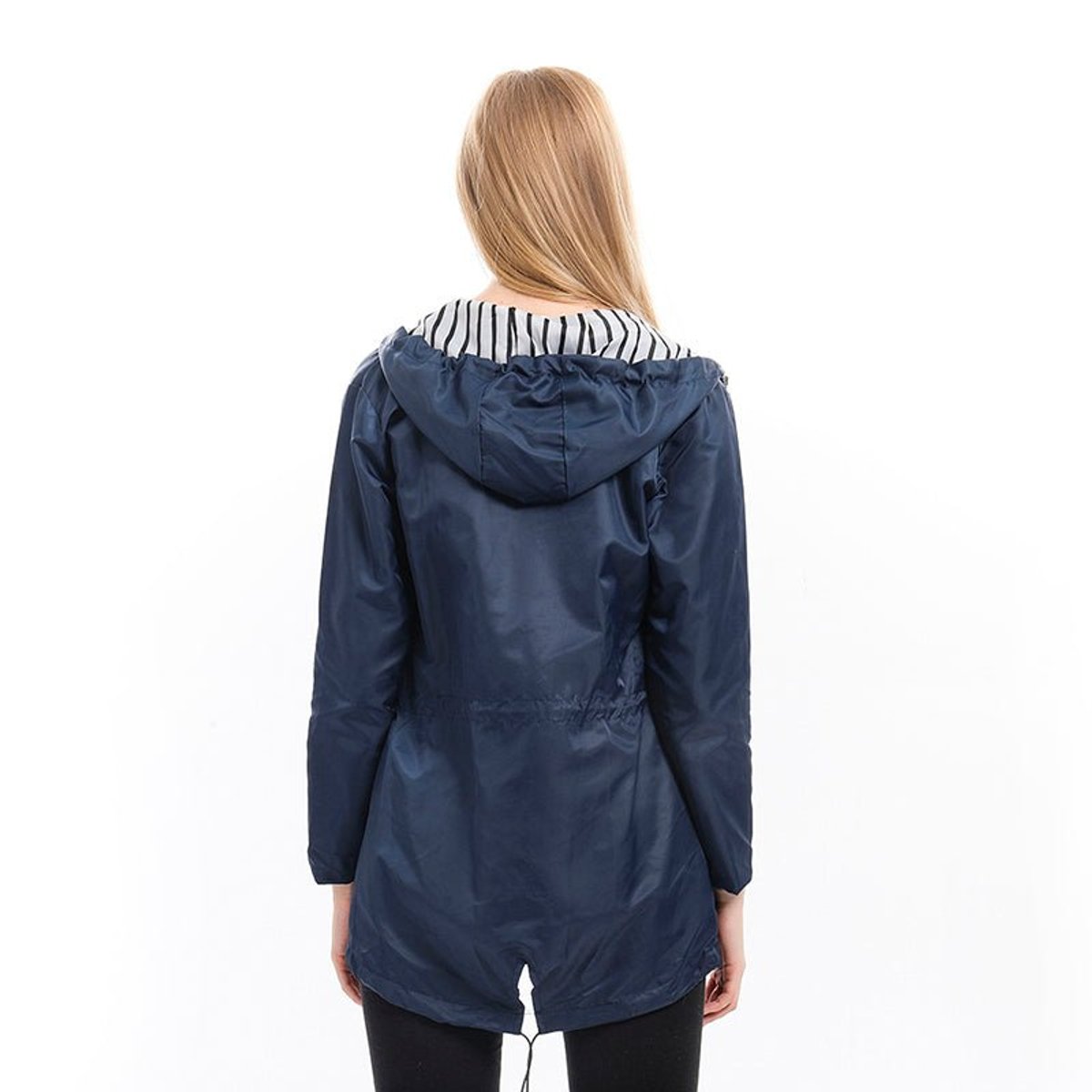 Margaret | Hooded Raincoat with Drawstring