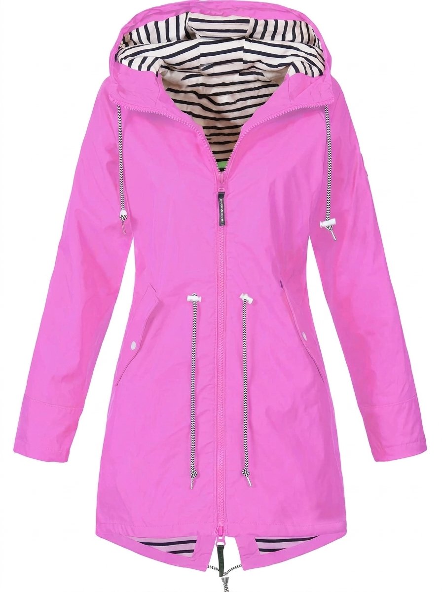 Margaret | Hooded Raincoat with Drawstring