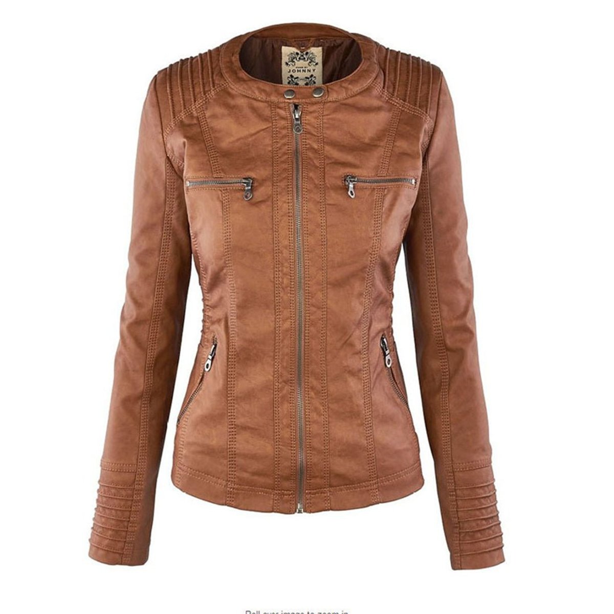 Lucinda | Moto Jacket with Removable Hood and Hooded Design