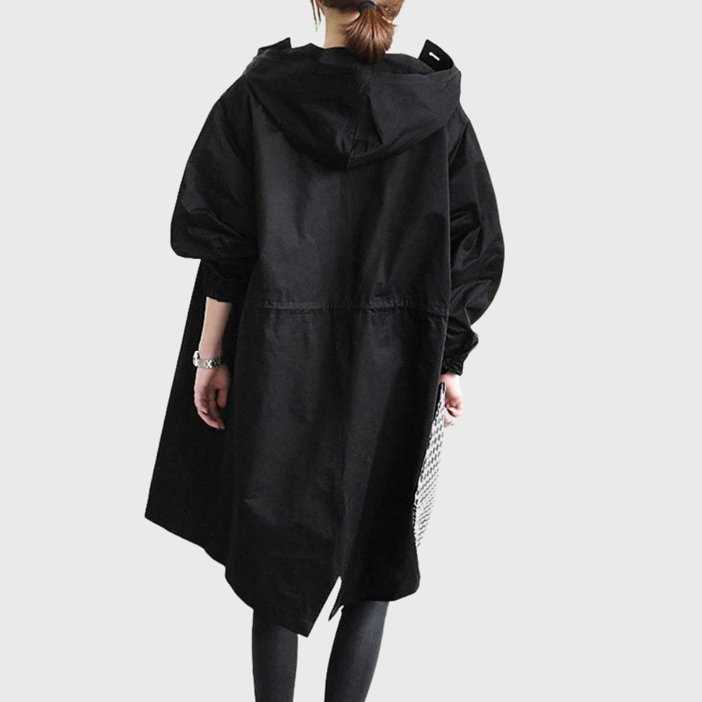 Ruth | Relaxed-Fit Long Hooded Trench Coat
