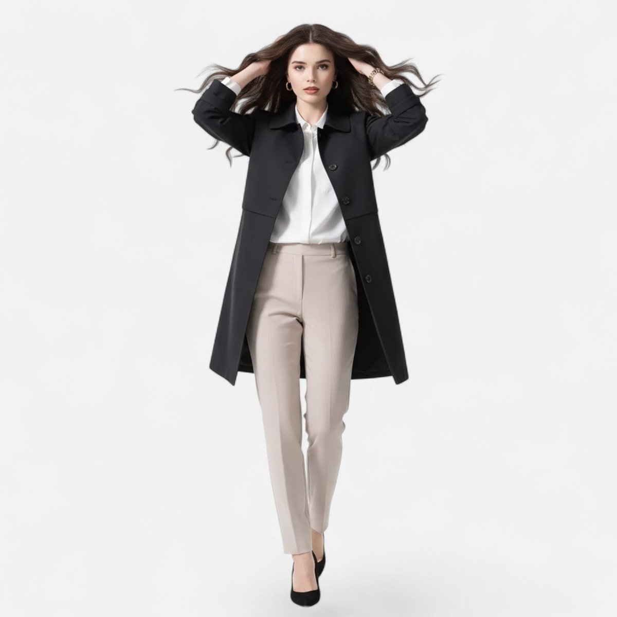 Margery | Custom-Fit Mid-Length Coat