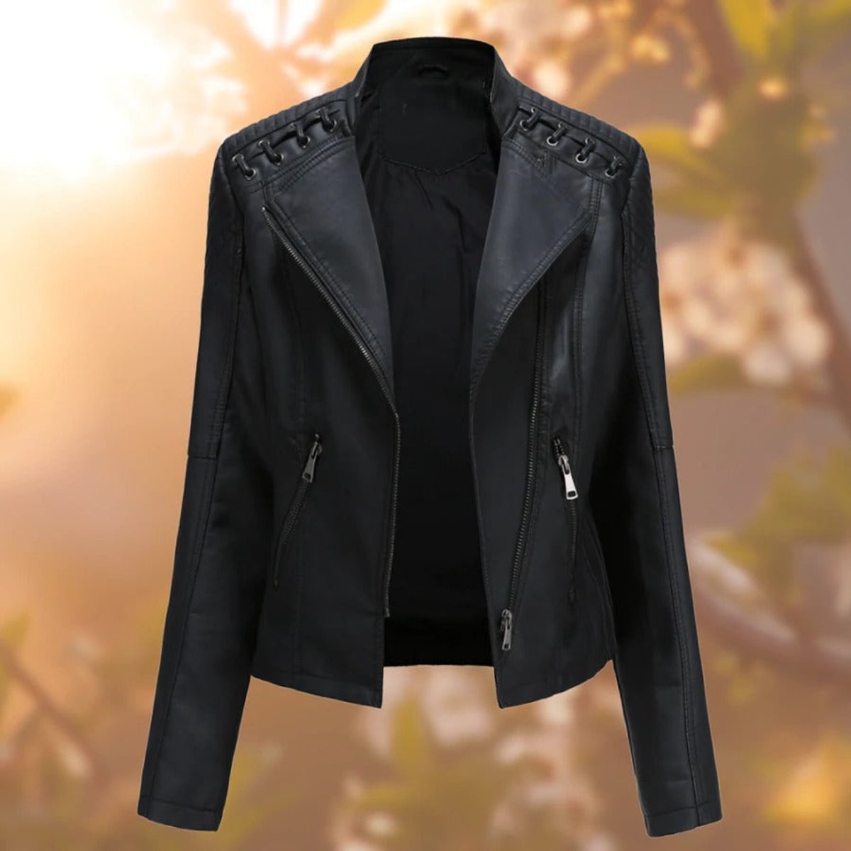 Valentina | Biker-Inspired Zip Jacket