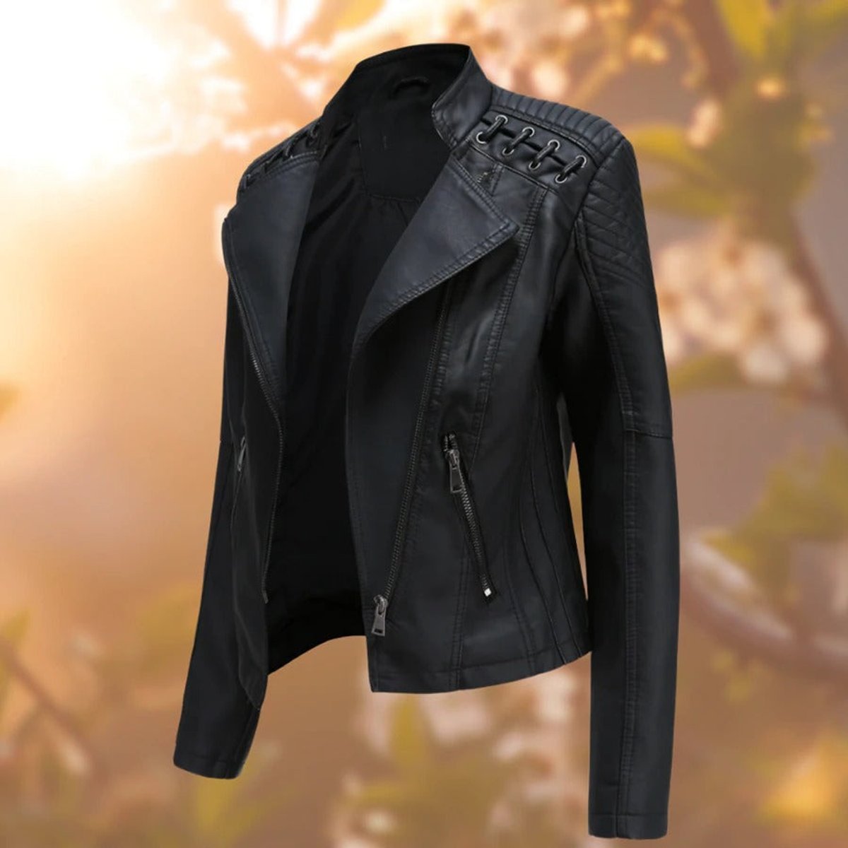 Valentina | Biker-Inspired Zip Jacket