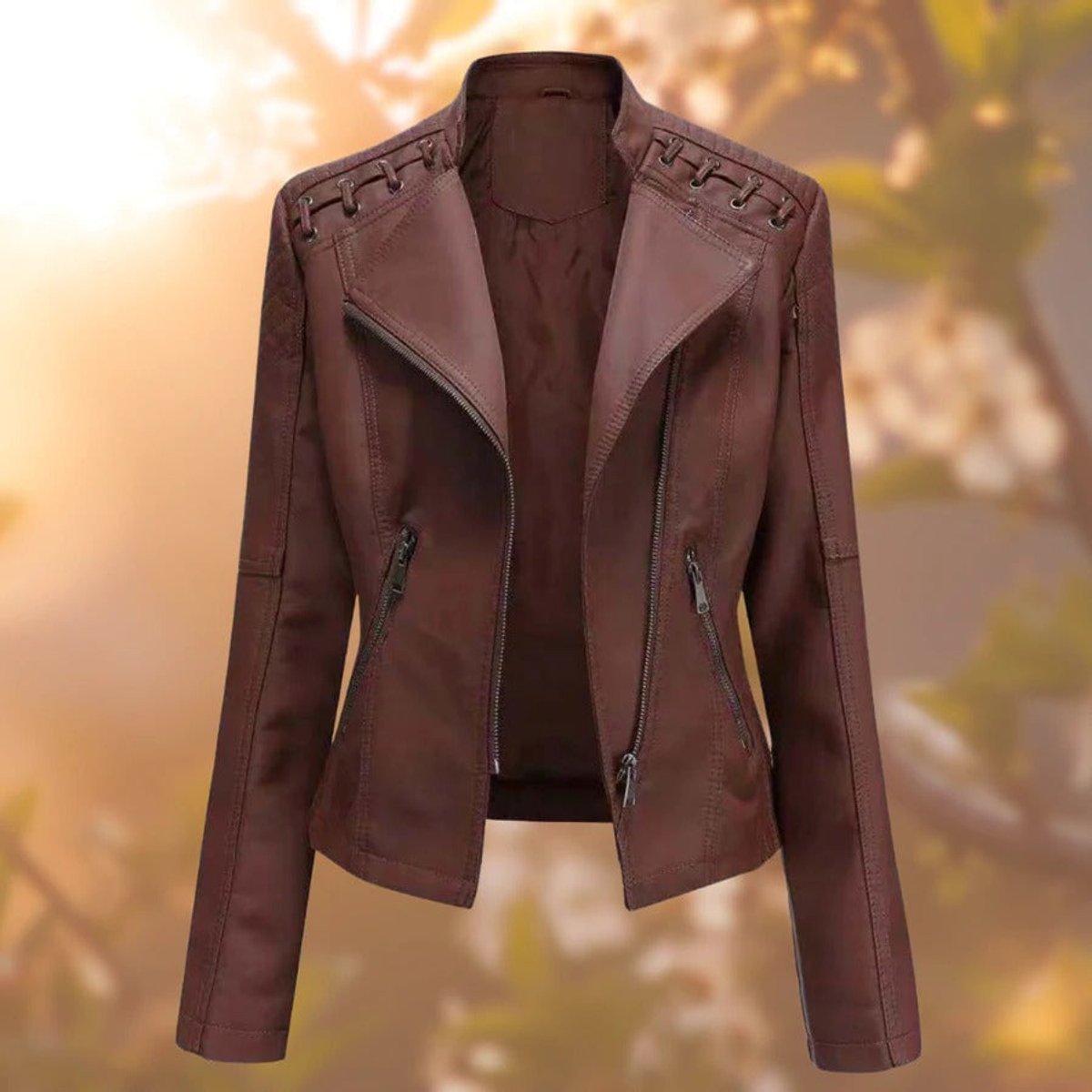 Valentina | Biker-Inspired Zip Jacket