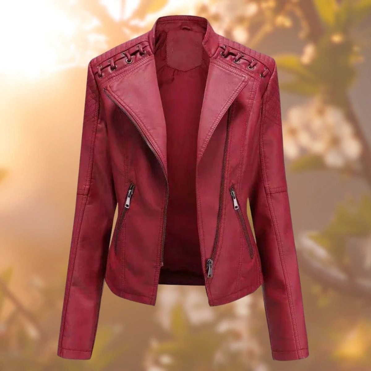 Valentina | Biker-Inspired Zip Jacket