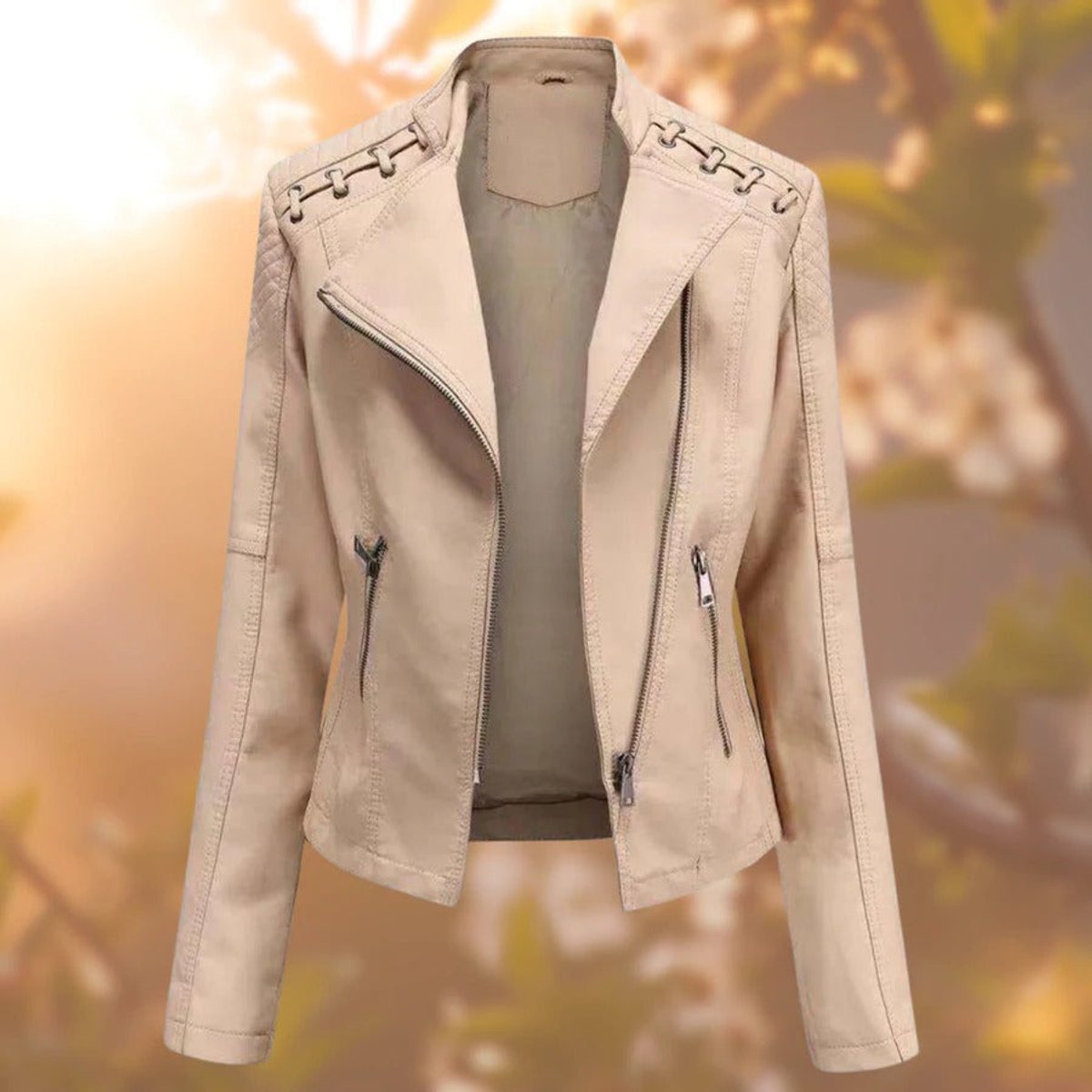 Valentina | Biker-Inspired Zip Jacket
