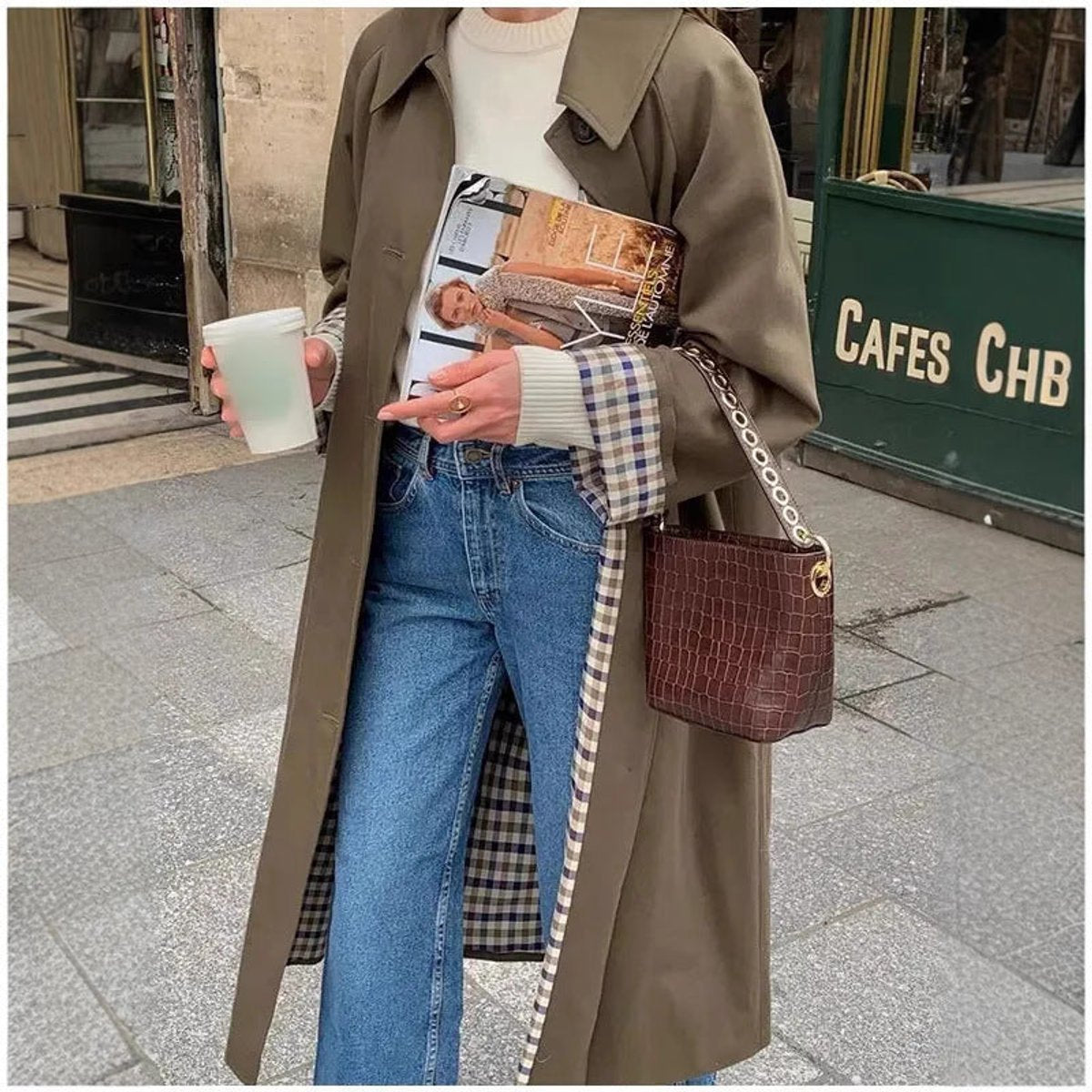 Lucia | Elegant Oversized Long Trench Coat
