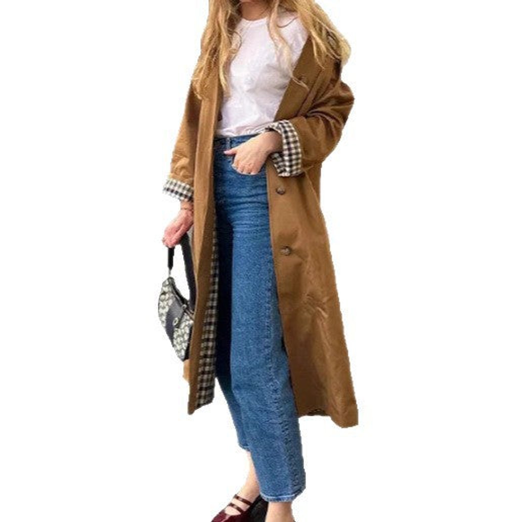 Lucia | Elegant Oversized Long Trench Coat