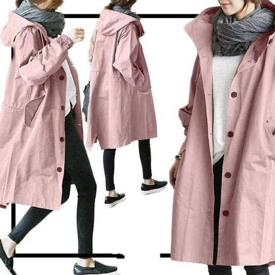 Maisie | Oversized Hooded Button-Up Coat